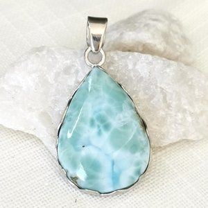 larimar pendant in Sterling Silver